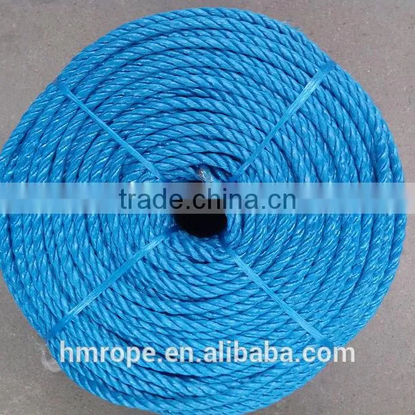 pp splitfilm rope silver rope blue color