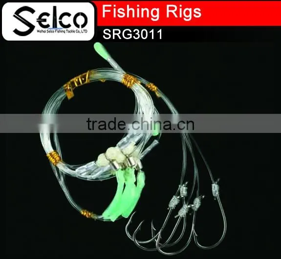 Carp Fishing Sabiki Fishing Rigs 4.5cm Glitter Colorful Eel Tube With Feather photo-4