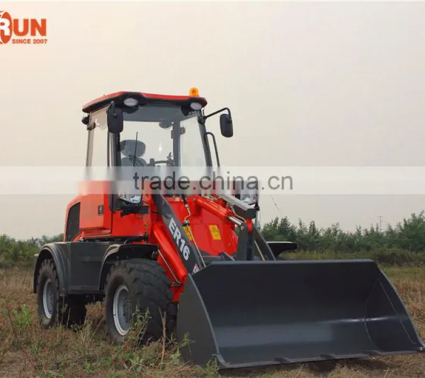 Qingdao Everun New Agricultural Machines ER16 Graaple Forks Loader With Electric Joystick photo-2