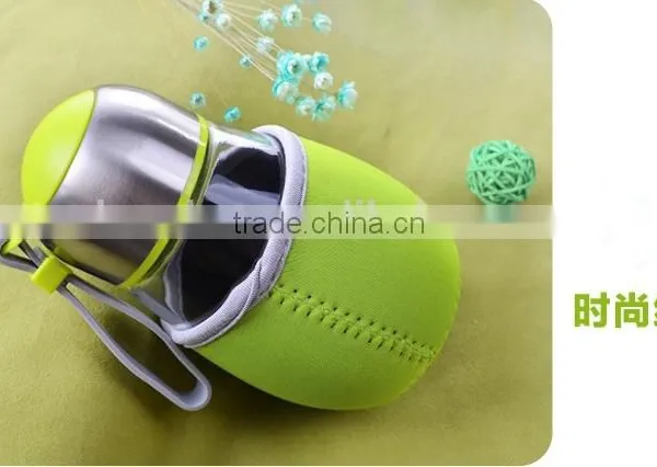 Wholesale Creative Big Belly Penguins Cup Glass Cup Diving Silicone Strap Penguin Tea Glass photo-4