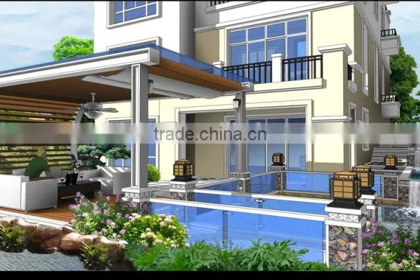 AutoCAD Drawing 3D Villa Interior And Architecture Rendering photo-5