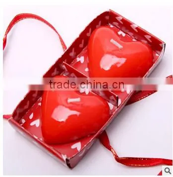 Wedding or Confession Heart Design Candle photo-2