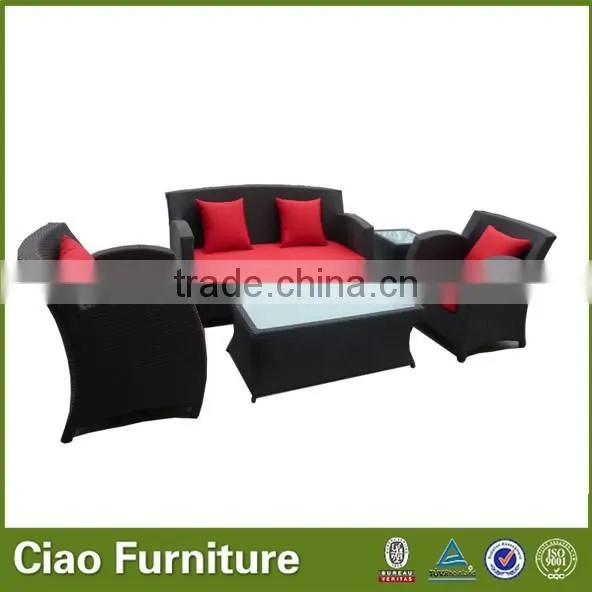 Modern Rattan Leather Sofa photo-4
