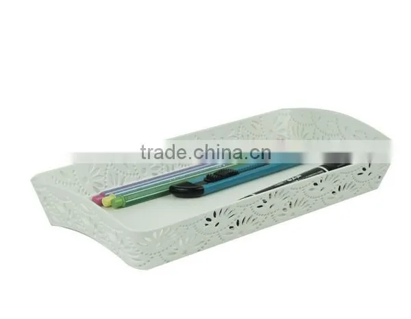 Metal Punched File Stationery Drawer Organizer Tray photo-5