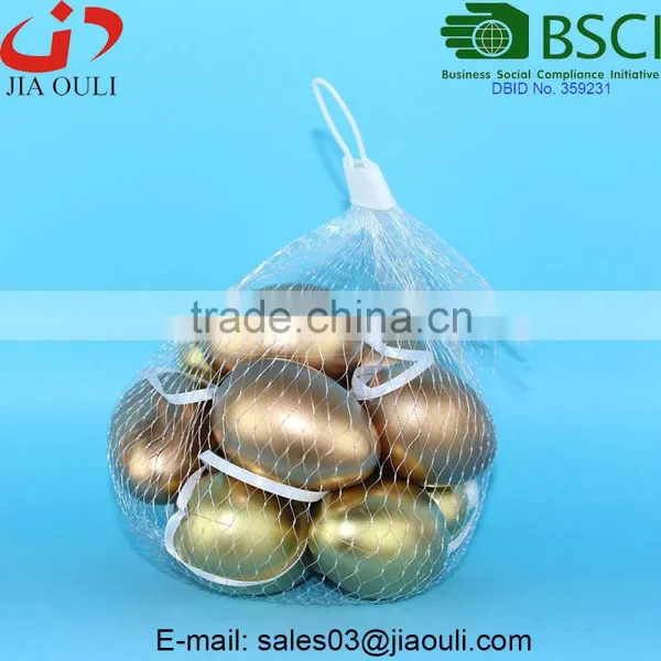 BSCI Audit Factory Cheap Easter Decorations Plastic Eggs, Golden Plastic Eggs photo-2
