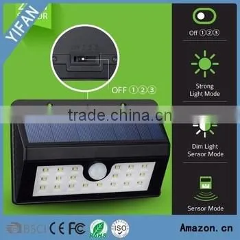 Solar Motion Sensor Waterproof Outdoor Led Light photo-3