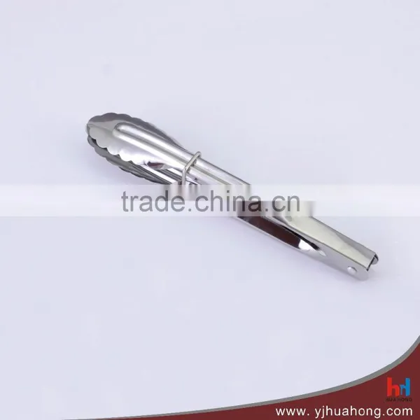 Mirror Full Stainless Steel BBQ Serving Food Tongs (HFT-SS01E) photo-3