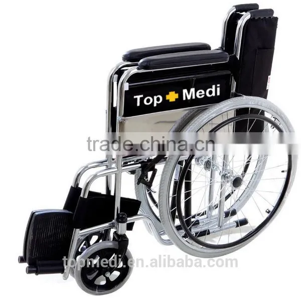 Guangzhou Best Price Manual Steel Wheelchair / Silla de Ruedas photo-2