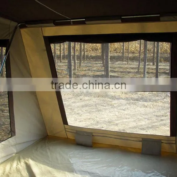 China 2017 Canvas Folding 4x4 Camper Trailer Tent Camping Cars for Sale photo-3