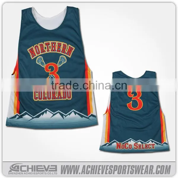 New Design Custom Mens Dye Sublimated Lacrosse Jerseys photo-2