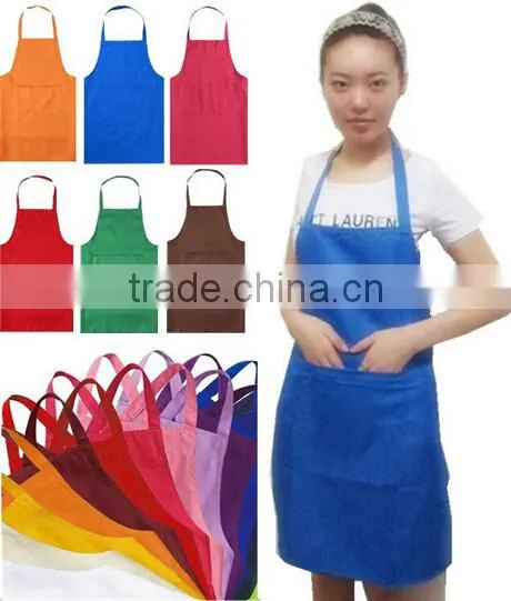 Long Womens Embroideried Logo Cotton Aprons Maker Factory photo-6