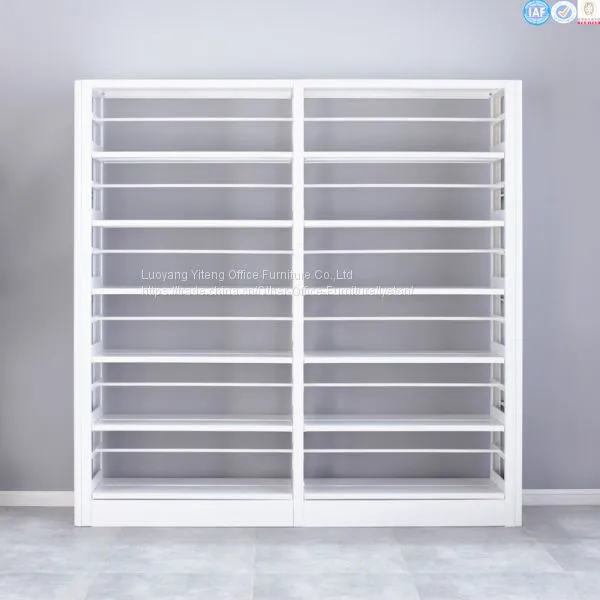 White Metal Library Furniture Book Shelf With Modern Design photo-2