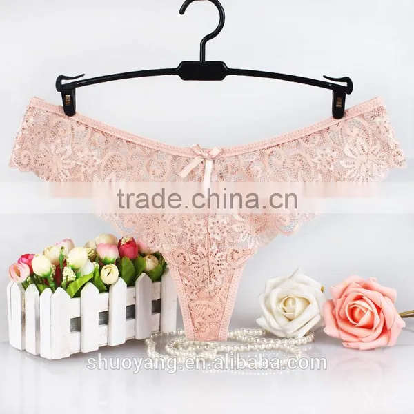 Factory Direct Sales S-XL Size Women Sexy Lace Underwear Briefs Panties Thongs G-string Pant photo-3