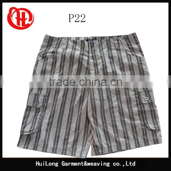 Cheap Cargo Short Pants Stocklots Men's Washed Shorts Printed Plaid photo-5