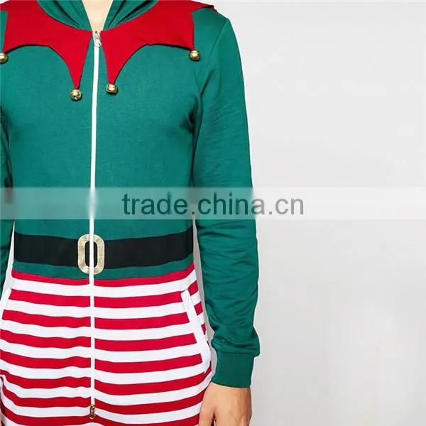 PA0009A Loungewear Christmas Elf Onesie With Bells photo-3