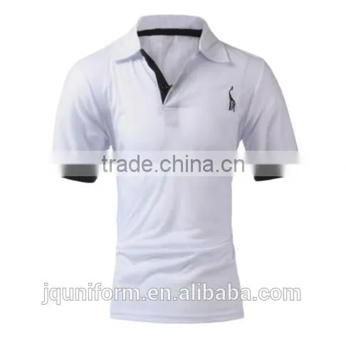 2016 New Mens Slim Fit Stylish POLO Shirt Short Sleeve Casual T-shirts photo-2