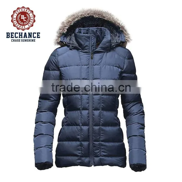 Women Down & Feather Winter Jacket With Fur photo-5