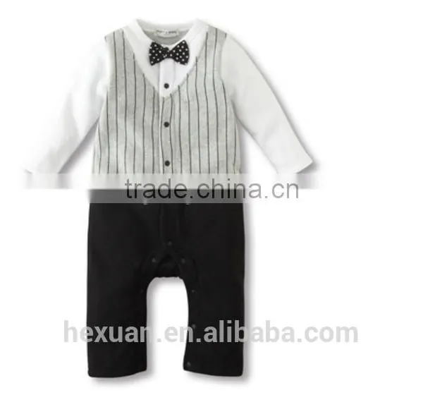 Organic Cotton Long Sleeves Baby Clothes Romper Boy photo-3