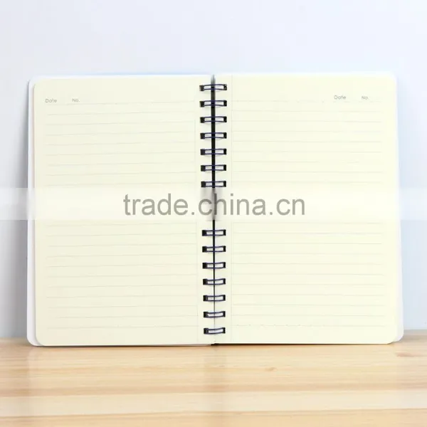 A5 Cheap Student Notebook Customizable Spiral Planner Hollow Card Paper Cover Organizer Printing photo-3
