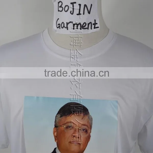 100% Polyester White Color Election T-shirt With Heat Transfer Printing photo-3
