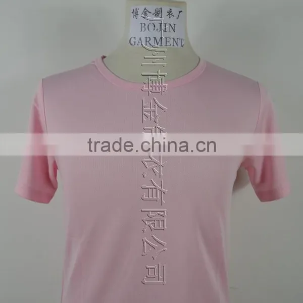 Pink Color Dry Fit Sportwear Tshirt for Women photo-2