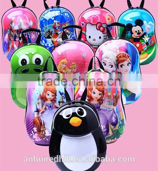 R1876H 2017 3D Innovation Kid Backpack ABS Eggshell Cartoon School Bag for Kids Comic Backpack photo-4