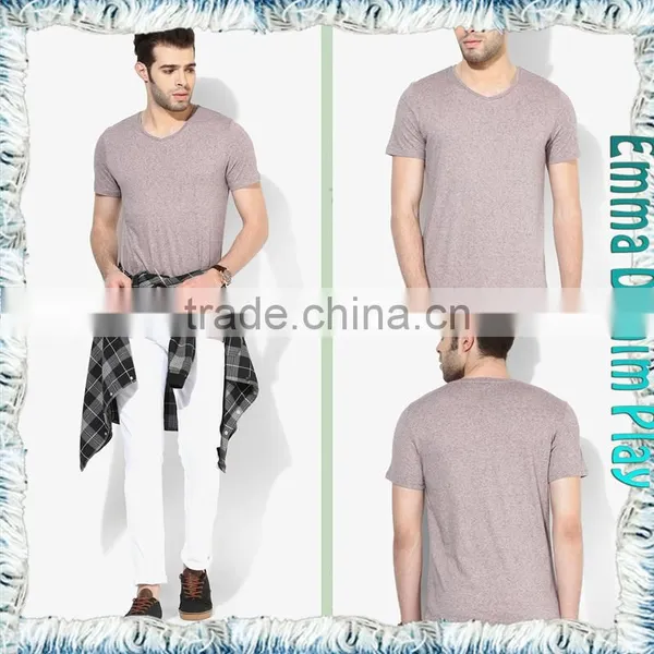 Latest Quality Basic Style Mens Soft Round Neck Blank T-Shirts photo-5