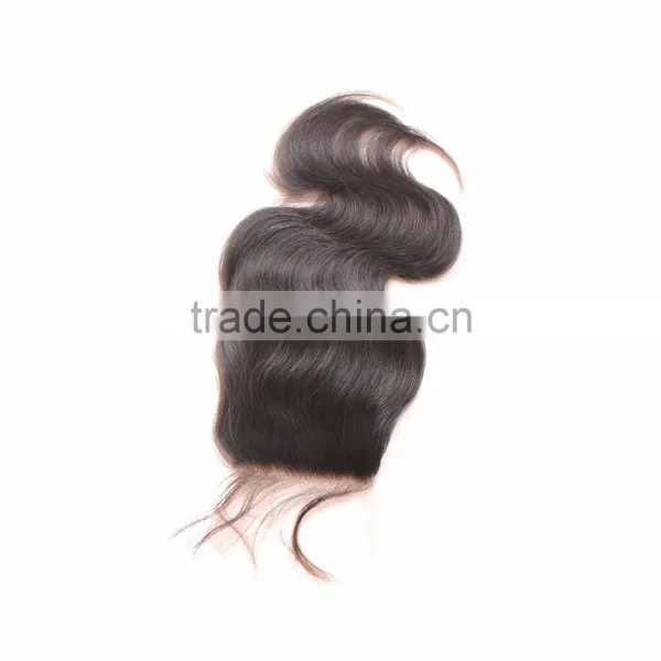 China Wholesale Market 100 Human Hair Cheap Brazilian Hair Lace Closure photo-2