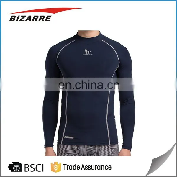 Custom Sublimation Pint Compression Shirt ,dri Fit Mens Long Sleeve Gym Wear