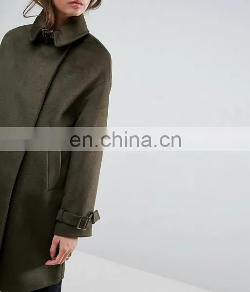 High-grade Women Long Wool Women Overcoat Paragraph Dust Coat photo-4