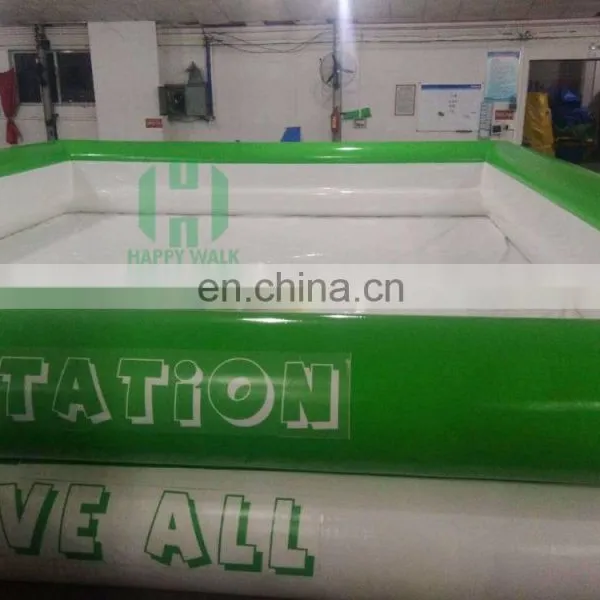 Green and White 10mL*8mW*1.2mH 0.6mm Pvc Inflatable Swiming Pool Adult Size Inflatable Pool photo-3