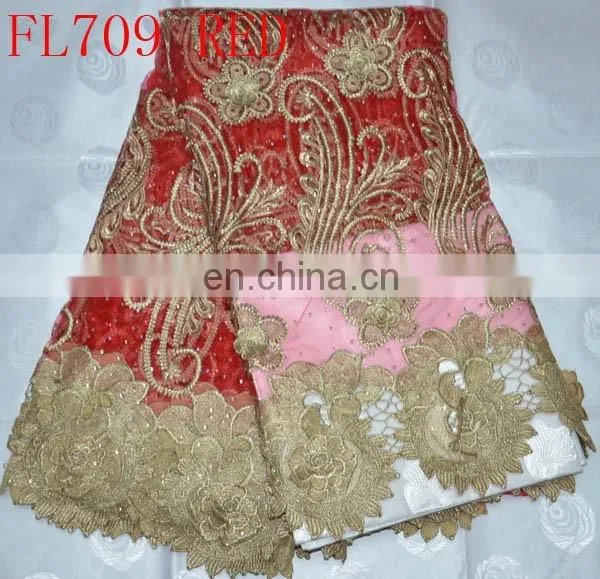 Organza Embroidery Lace Fabric for Clothing(FL709) Embroidery French Lace photo-4