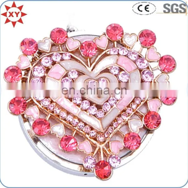 Fashion Crystal Handbag Red Stone Bag Hanger photo-2