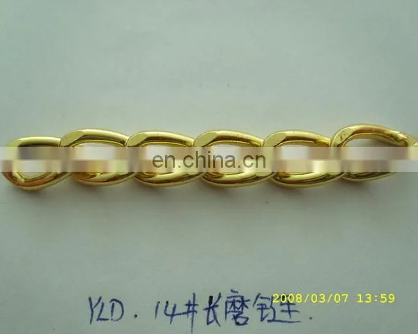 Shining Custom Metal Link Chain / Stainless Steel Ball Chain Link Closely photo-2