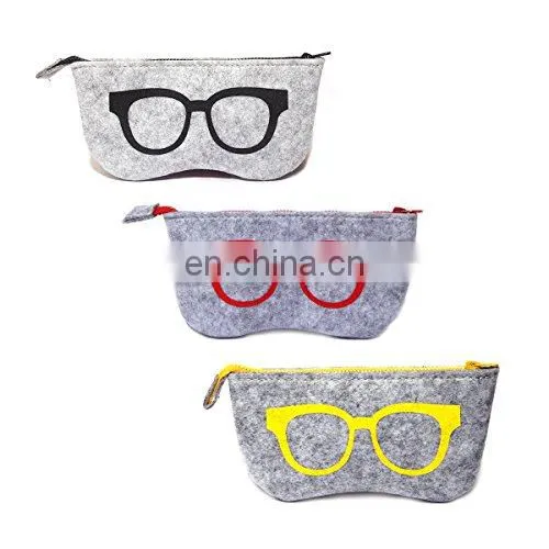 Pretty Felt Eye Glasses Pouch Sunglasses Bag photo-3