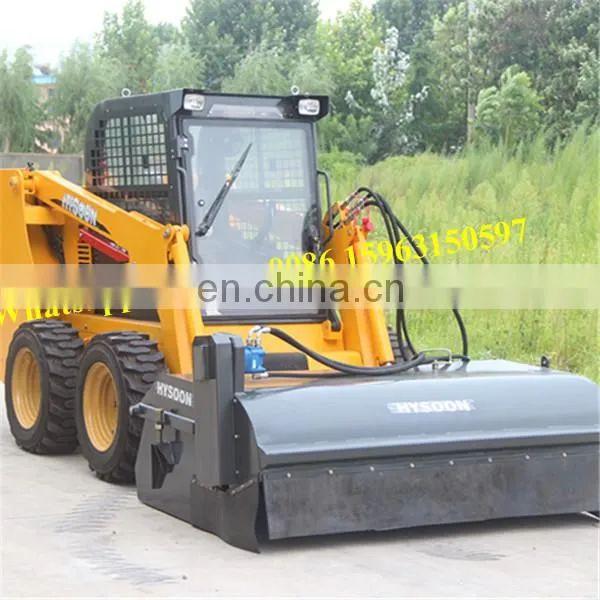 Utility Diesel Engine Wheel Skid Steer Loader With U Blade photo-3