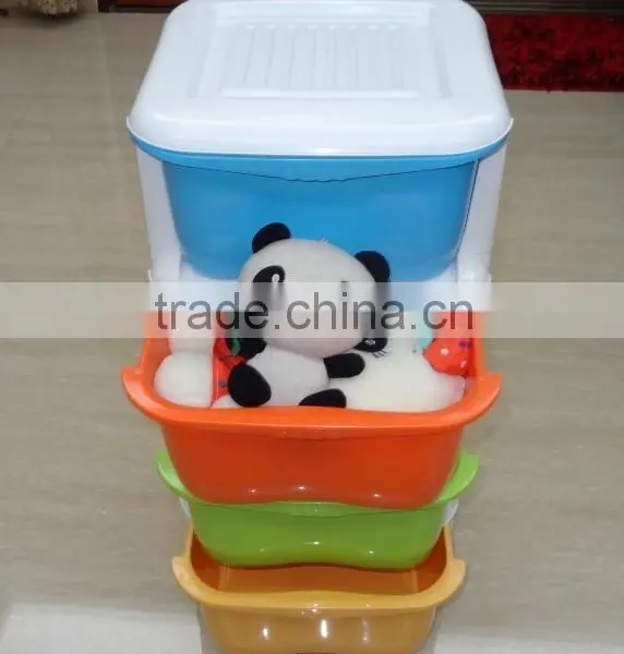 5 Tier Removable Plastic Storage Drawer or Cabinet With Wheels photo-4