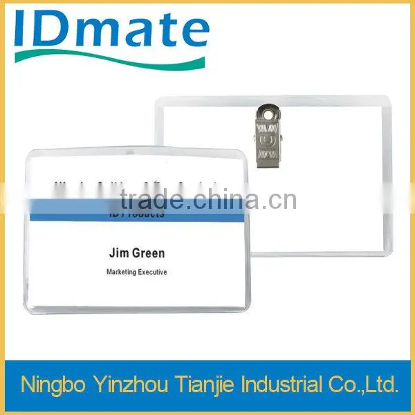 Landscape PVC Wallet With Spring Jaw Clip
