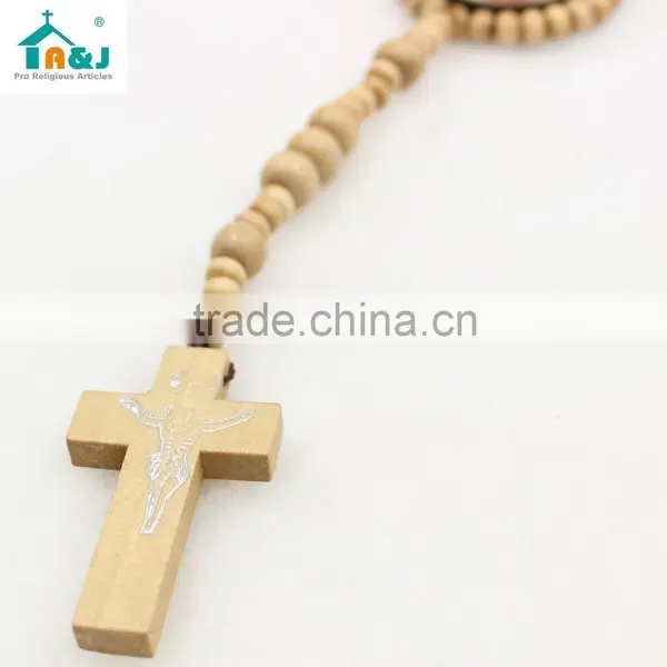 Wholesale Wooden Beads Gudalupe Rosary photo-3
