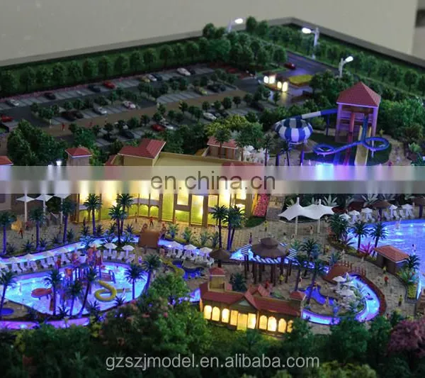 Water Park Architectural Scale Model ,entertainment Facility 3d Miniature Model for Exhibition photo-5