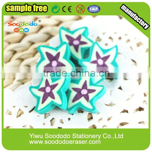 Green Star Flat Stationery ,extruded Mini Eraser photo-2