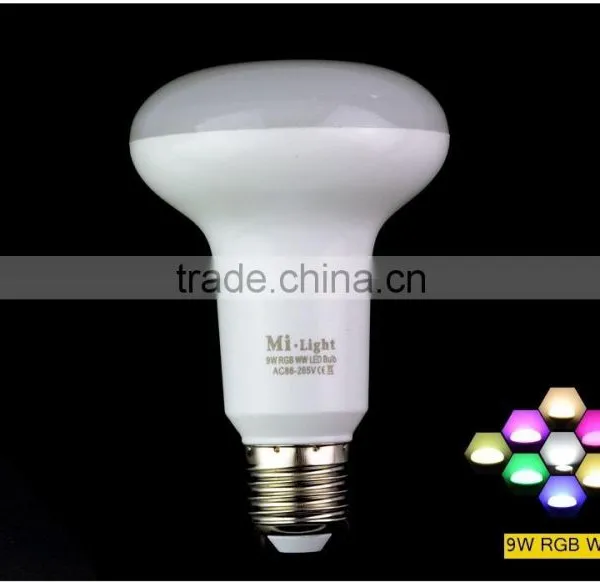 50000 Hours Lifespan 9W RGBW Mi.light E27 WiFi LED Bulb 6000-6500K Color Temperature Adjustable With Free Remote Android IOS APP photo-4