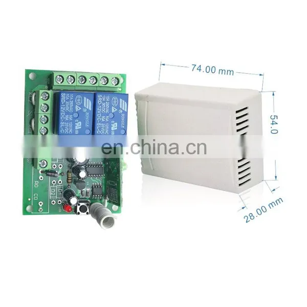 Remote Control Switch for Access Control 12v 1 ch 10a Relay Receiver Transmitter Learning Light Lamp Wireless Switch 315433mhz photo-2
