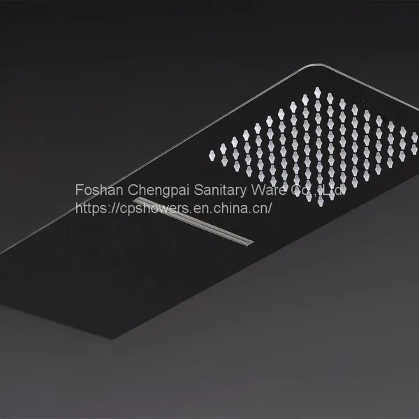 Super Slim Shower Set With Rain Shower Head Three Functions Overhead Shower Wall Mounted With Mixer Handheld Showerhead photo-4