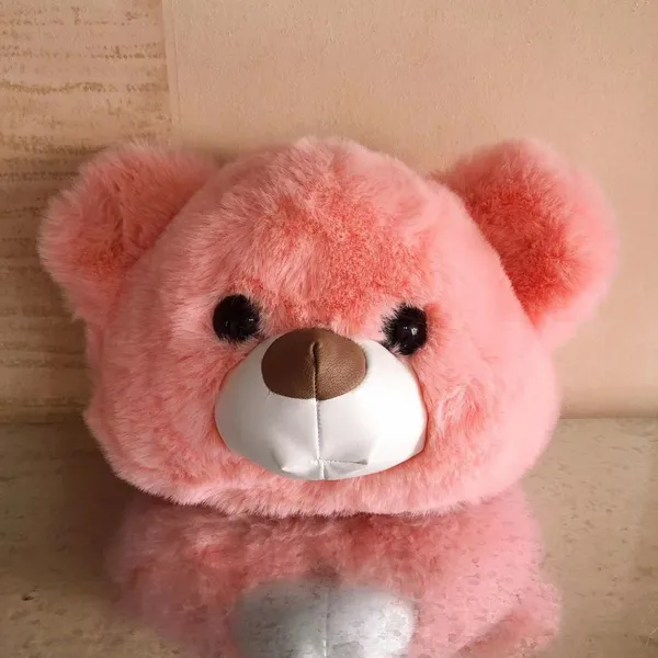 014Plush Rabbit Bag Cute Girl Bear Bag One Shoulder Oblique Straddle Bag Long Chain Imitation Rabbit Hair Bag Backpack photo-3