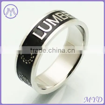 Modern Artificial Diamond 2014 Women Silver 316L Stainless Steel Ring photo-3