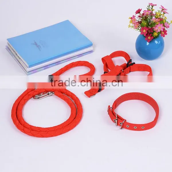 Hot Sale 2016 Pet Dog Collars &leashes and Harrness Three Pieces Together photo-5