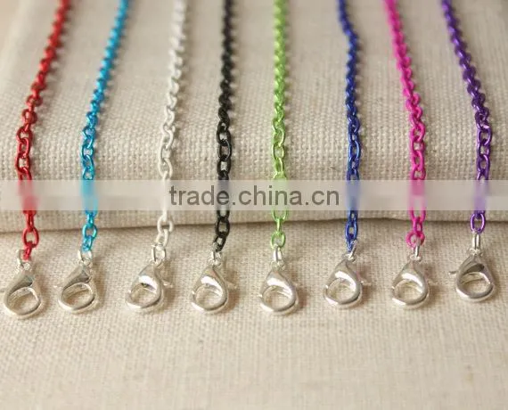 Colorful Chains,colored Necklace, Oval Link Chains photo-3