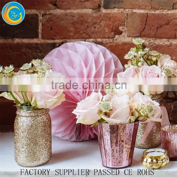 Antique Brass Hand Made Gold Silver Glitted Jar Vase Gardon Pots Wedding Centerpiece Quality Choice photo-2