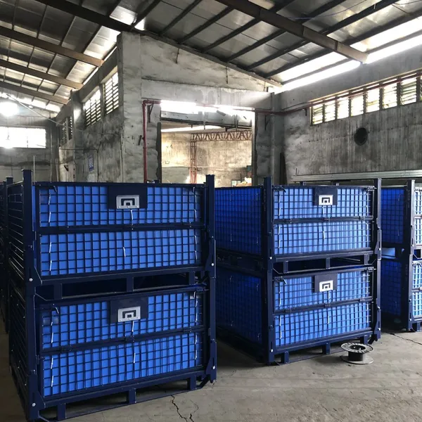 Stackable Powder Coated Metal Container Steel Pallet /Rack photo-5